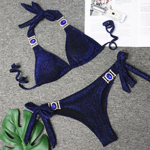 Load image into Gallery viewer, Rhinestone Swimsuit