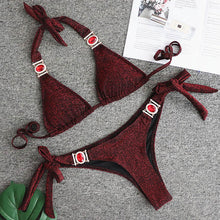 Load image into Gallery viewer, Rhinestone Swimsuit