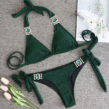 Load image into Gallery viewer, Rhinestone Swimsuit