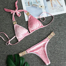 Load image into Gallery viewer, Rhinestone Swimsuit