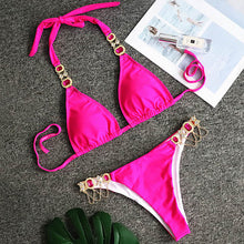 Load image into Gallery viewer, Rhinestone Swimsuit