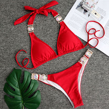 Load image into Gallery viewer, Rhinestone Swimsuit