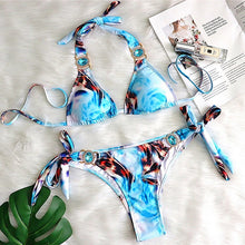 Load image into Gallery viewer, Rhinestone Swimsuit