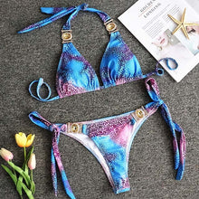 Load image into Gallery viewer, Rhinestone Swimsuit