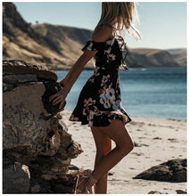 Load image into Gallery viewer, Chiffon Floral Ruffle Dress