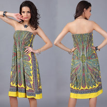Load image into Gallery viewer, Strapless Bohemia Sleeveless Dress