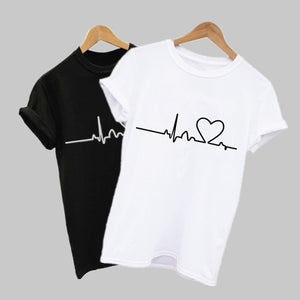 Casual Love Printed T shirt