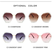 Load image into Gallery viewer, Oversized Rimless Sunglasses
